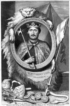 Richard I, King of England.Artist: George Vertue