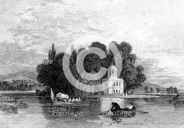 The Island, Henley-on-Thames, Oxfordshire, 1830. Artist: Unknown