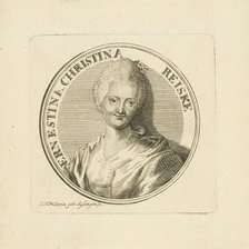 Portrait of Ernestine Christine Reiske, née Müller (1735-1798), c. 1780. Creator: Sysangin (Sysang), Johanna Dorothea (1729-1791).