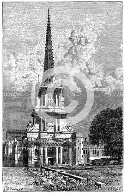 Lucon cathedral, 1898. Artist: Barbant