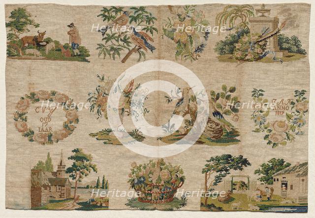 Sampler Fragment, 1819. Creator: Unknown.