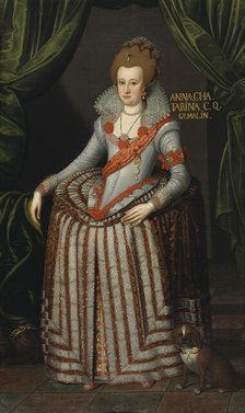 Portrait of Anna Katarina, 1575-1612, late 16th century or early 17th century. Creator: Remmert Petersen.