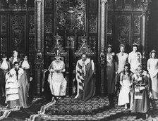 The ceremonial state opening of Parliament by Queen Elizabeth II (b1926), 1970. Creator: Unknown.