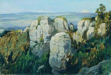 Prachau Rocks, 1902. Creator: Ferdinand Engelmuller.
