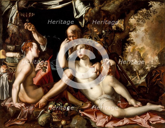 Lot and his Daughters, ca 1595.