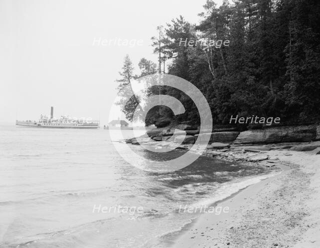 Steamer landing, Hotel Champlain, Bluff Point, N.Y., c.between 1910 and 1920. Creator: Unknown.