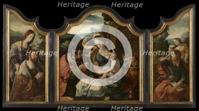 Triptych of Count Henry III of Nassau, 1535. Creator: Aert Claesz..