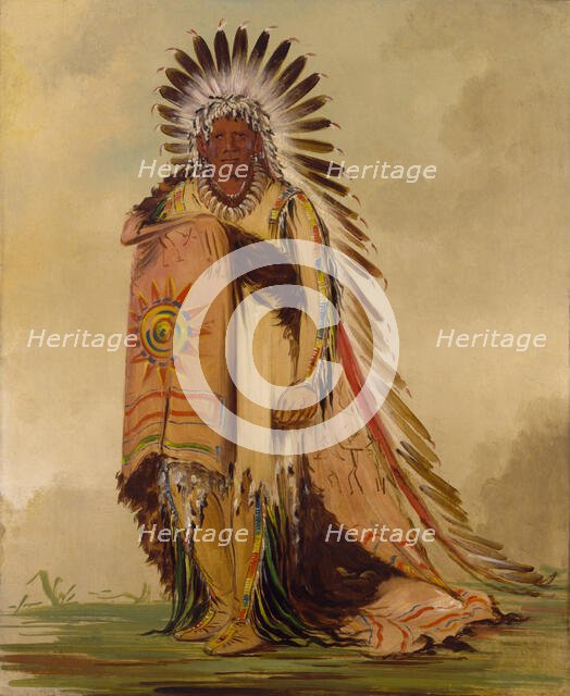 Wán-ee-ton, Chief of the Tribe, 1832. Creator: George Catlin.