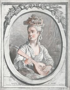 'Portrait of Madame Huet', c18th century. Artist: Gilles Demarteau.