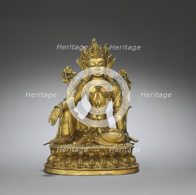 Seated Guanyin, c. 1450. Creator: Unknown.