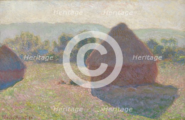 Haystacks, midday, 1890. Artist: Monet, Claude (1840-1926)