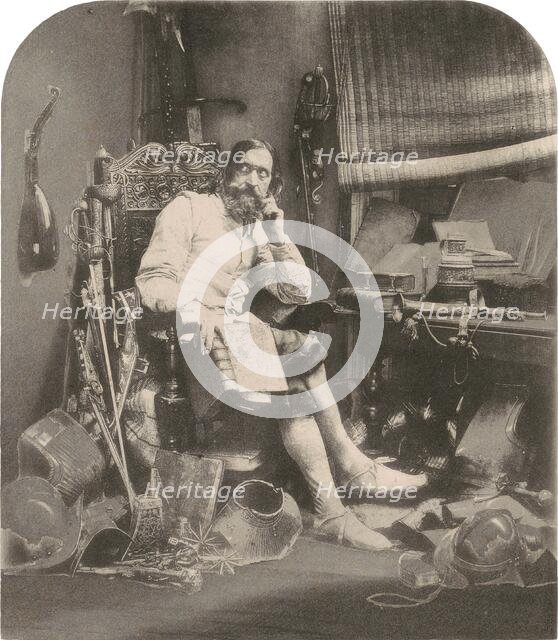 Don Quixote in his Study, 1855, printed 1857. Creator: William Henry Lake Price.