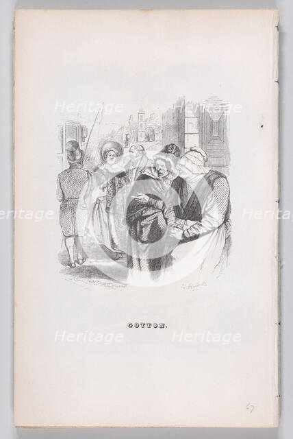 Gotton from The Complete Works of Béranger, 1836. Creator: Jean Ignace Isidore Gerard.