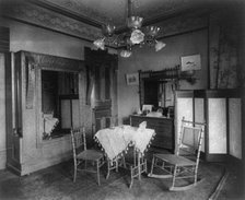 Barber house, Washington, D.C. - bedroom, between 1890 and 1950. Creator: Frances Benjamin Johnston.