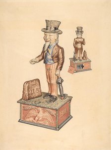 Toy Bank: Uncle Sam, 1935/1942. Creator: Unknown.