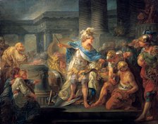 'Alexander Cuts the Gordian Knot', late 18th/early 19th century. Artist: Jean Simon Berthelemy
