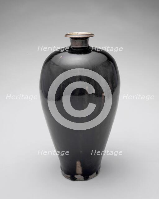 Black vase, about 1100. Creator: Unknown.