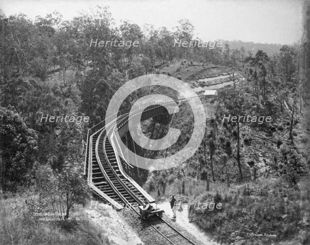 Toowoomba Range between Highfields and Ballard's Camp, c1894. Creator: Poul C Poulsen.