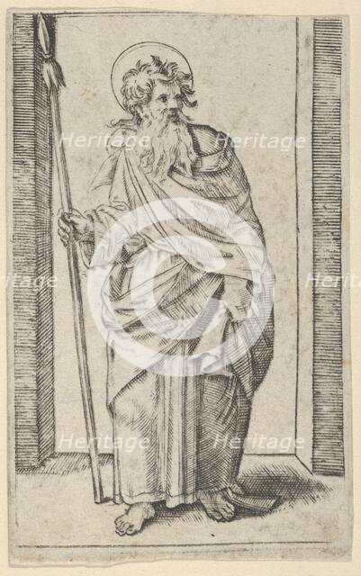 Saint Matthias, ca. 1500-1534. Creator: Marcantonio Raimondi.