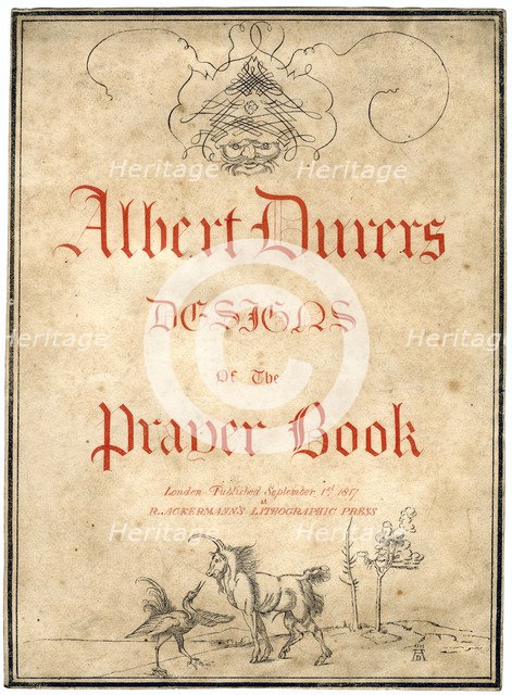 Albert Dürer's Designs for the Prayer Book, 1817.Artist: Albrecht Dürer
