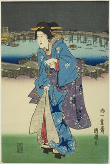 Evening Amusements at Ryogoku in the Eastern Capital (Toto Ryogoku yoasobi no zu), 1859. Creator: Toyohara Kunichika.