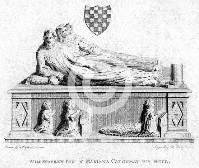 William Warren and his wife, Mariana Catchmay, 1788. Artist: Unknown