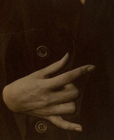 Georgia O'Keeffe - Hand, 1918. Creator: Alfred Stieglitz.