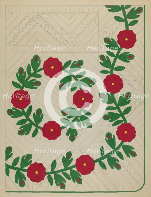 Quilt, c. 1936. Creator: Katherine Hastings.