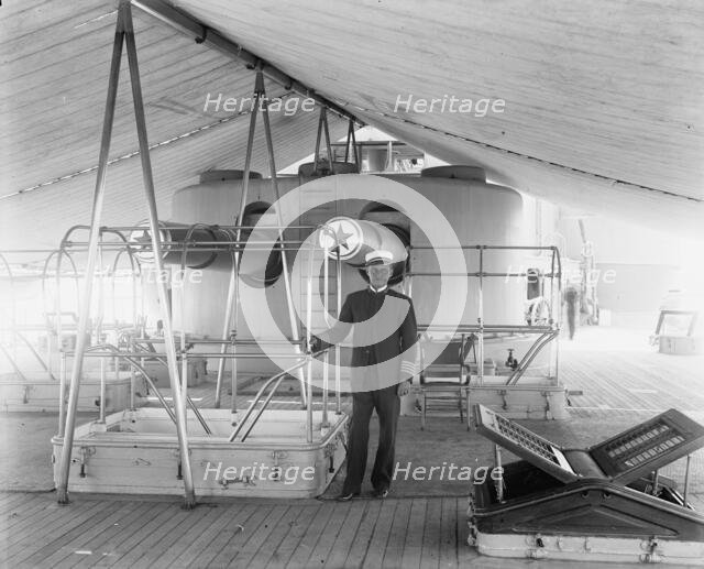 U.S.S. Iowa, Capt. Evans, 1898. Creator: William H. Jackson.