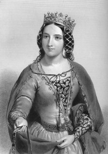Anne of Warwick (1456-1485), queen consort of King Richard III, 1851. Artist: Unknown