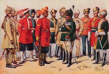 'A Group of Indian Soldiers', 1913. Artist: AC Lovett.