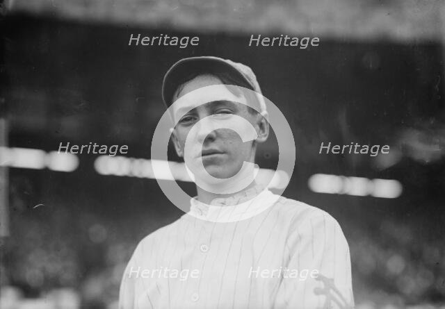 Dick Hennessy, New York Giants batboy and mascot, at the Polo Grounds, New York (baseball), 1913. Creator: Bain News Service.