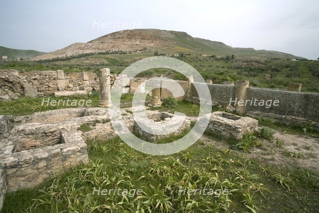 The House of the Fishing Scene at Bulla Regia, Tunisia. Artist: Samuel Magal