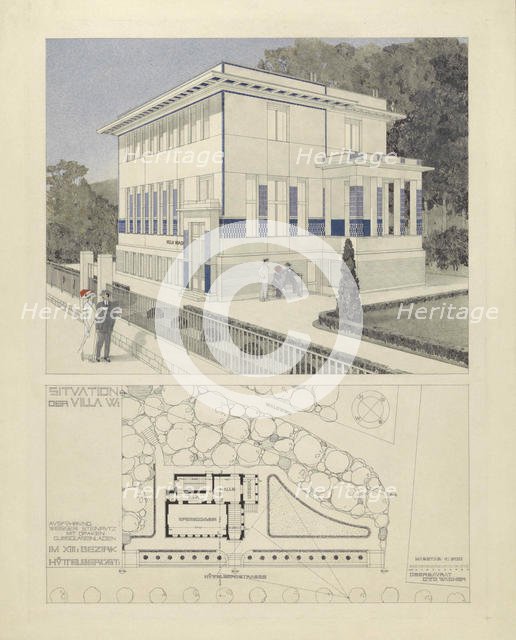 Villa Wagner II (Hüttelbergstraße 28, Vienna), 1912. Creator: Wagner, Otto Koloman (1841-1918).