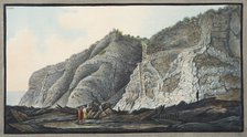 View of a part of the inside of the cone of the mountain of Somma, 1776.