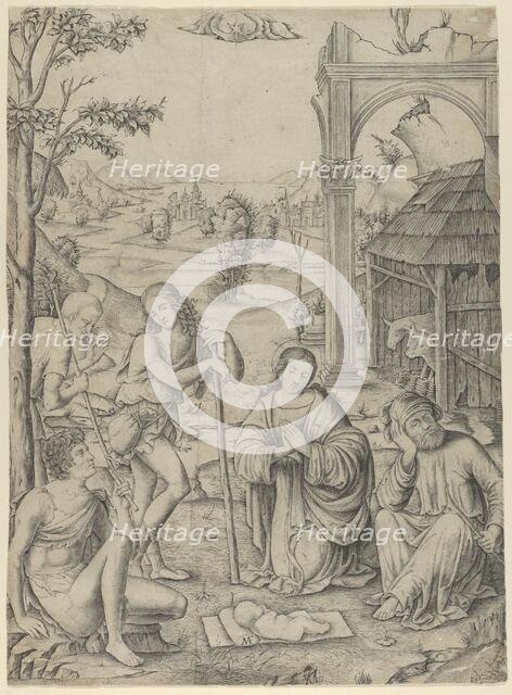 The Adoration of the Shepherds, ca. 1504. Creator: Marcantonio Raimondi.