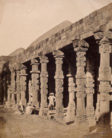 India: exterior of the Hindu temple in the Kootub near Delhi, c1858. Creator: Felice Beato.