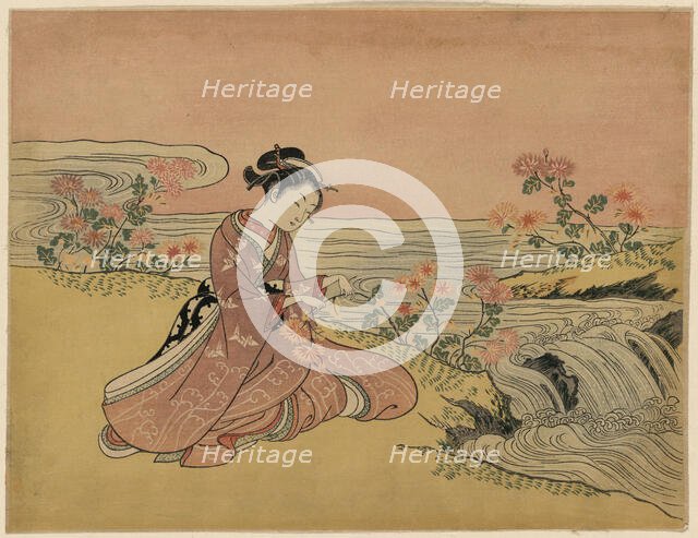 Mitate Kikujido, 1765. Creator: Harunobu, Suzuki (1724-1770).