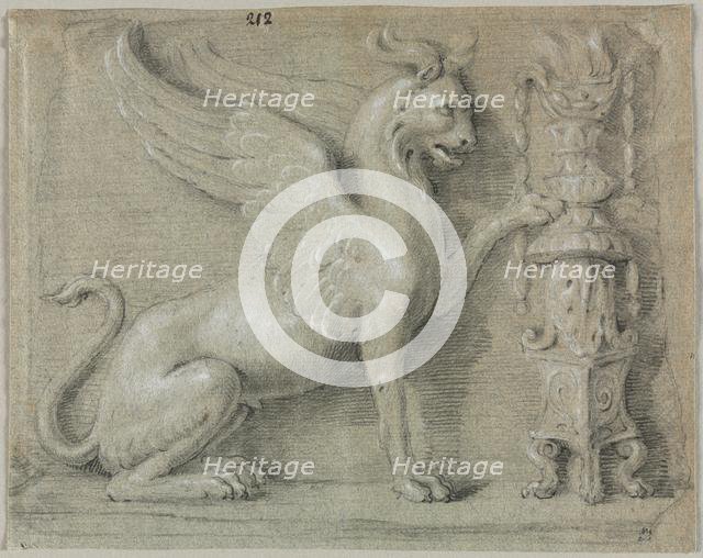 A Griffin Relief, 1700s. Creator: Anonymous.