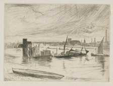 Battersea Dawn (Cadogan Pier), 1863. Creator: James Abbott McNeill Whistler.