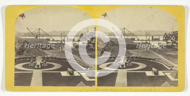 Navy Yard, Washington D.C., 1855/75. Creators: Kilburn Brothers, BW Kilburn.