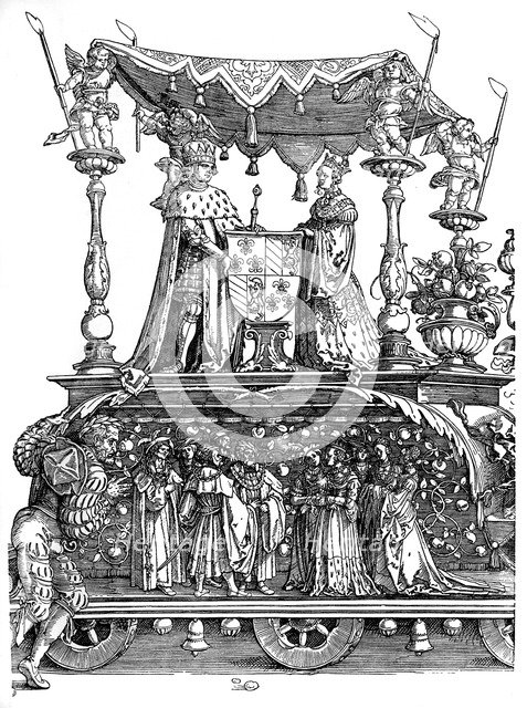 Triumphal Return of Maximilian I, 1515, (1936). Artist: Albrecht Dürer