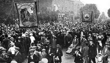 Annual procession of the Orangemen, Belfast, Northern Ireland, 1922.Artist: J Johnson
