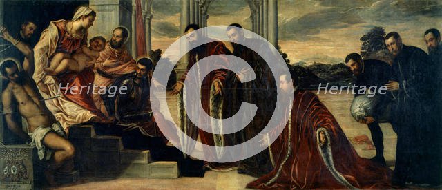 Madonna dei camerlenghi, ca 1567. Creator: Tintoretto, Jacopo (1518-1594).