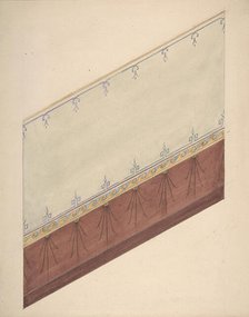 Pompeiian Design for Paneling, second half 19th century. Creators: Jules-Edmond-Charles Lachaise, Eugène-Pierre Gourdet.