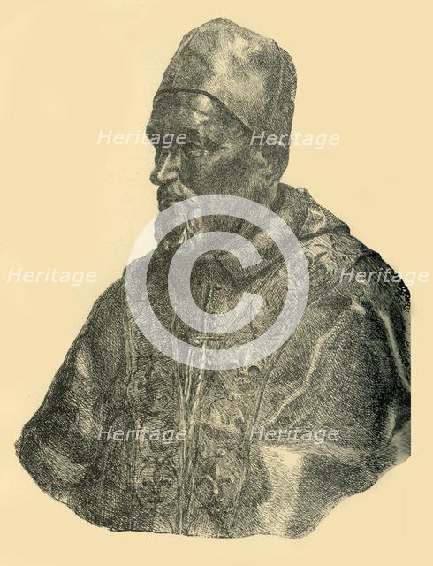 Bust of Pope Innocent X, c1690, (1881). Creator: Bernard Collier.