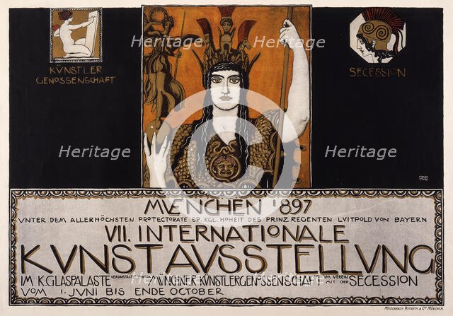 VII International Art Exhibition, Munich 1897 , 1897. Creator: Stuck, Franz, Ritter von (1863-1928).