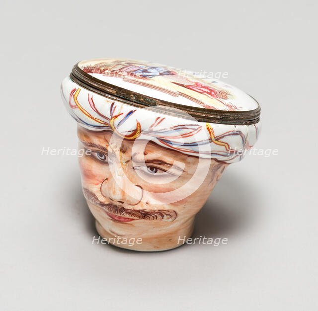 Bonbonnière: Head of a Turk, England, c. 1765. Creator: Unknown.