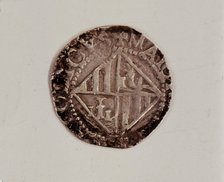 Reverse of a one-real coin in silver, during the reign of Philip III, found in Majorca.