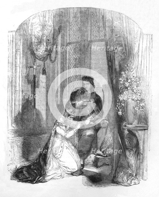 'Edward III. and the Countess of Salisbury', 1845. Artist: Unknown.